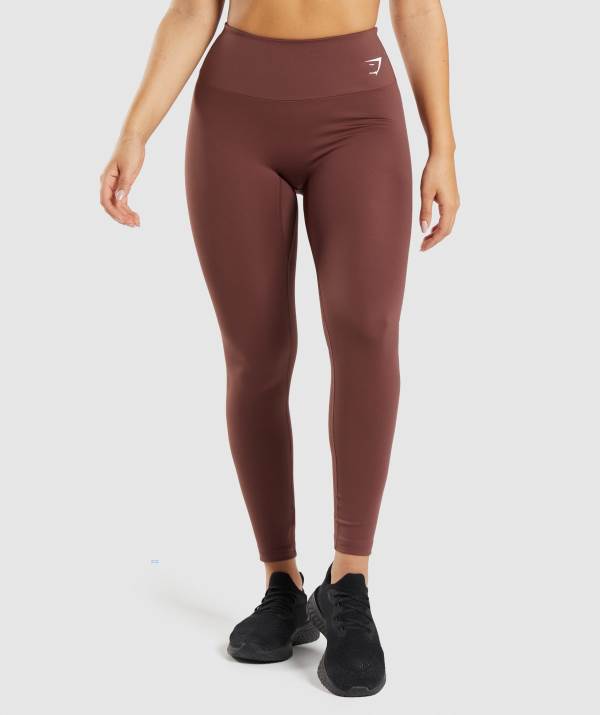 Damske Legíny Gymshark Training Ruzove Hnede | PB3172095